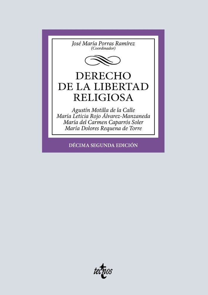 Derecho de la libertad religiosa, de PORRAS RAMIREZ, JOSE MARIA | portada del libro
