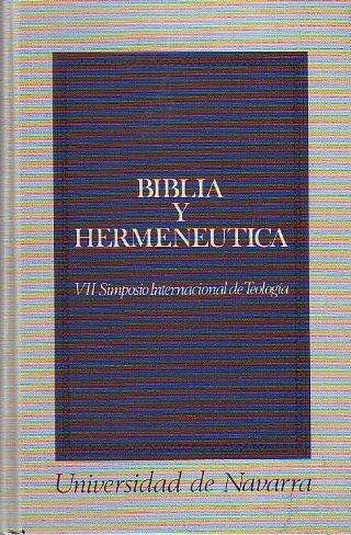 Biblia y hermenéutica, de Aranda Pérez, Gonzalo | portada del libro