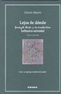 Lejos de donde, de Magris | portada del libro