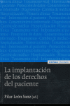 La implantación de los derechos del paciente, de León Sanz | portada del libro