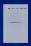 Etiología del error, de Llano Cifuentes | portada del libro