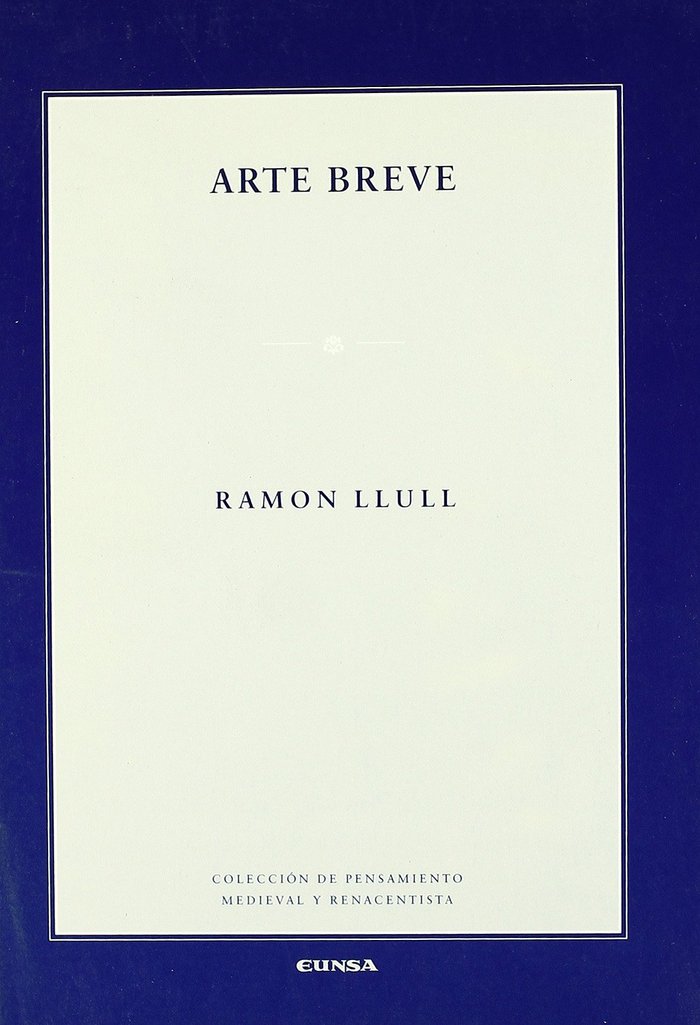 Arte breve, de Ramón Llull | portada del libro