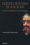 Quevedo, fronteras de la filología, de Martinengo | portada del libro