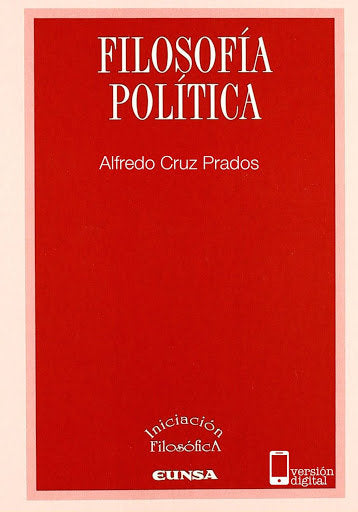 Filosofía política, de Cruz Prados, Alfredo | portada del libro