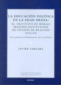 La educación política en la Edad Media, de Vergara Ciordia | portada del libro
