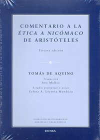 Comentario a la ética a Nicómaco de Aristóteles, de Tomás de Aquino | portada del libro