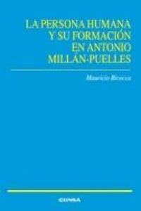 La persona humana y su formación en Antonio Millán-Puelles, de Biocca | portada del libro