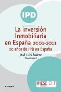 La inversión inmobiliaria en España 2001-2011, de Suárez Barragato, José Luis | portada del libro