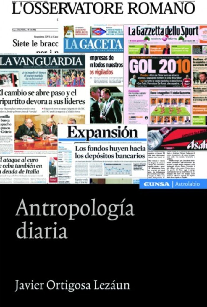 Antropología diaria, de Ortigosa Lezáun, Javier | portada del libro