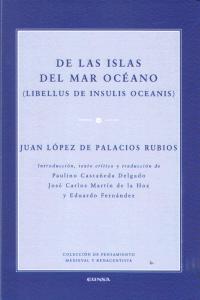 De las islas del mar Océano, de Palacios Rubios | portada del libro