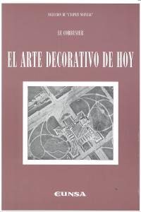 El arte decorativo de hoy, de Jeanneret-Gris | portada del libro