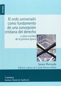 El Ordo Universalis como fundamento de una concepción cristiana, de Hervada Xiberta | portada del libro