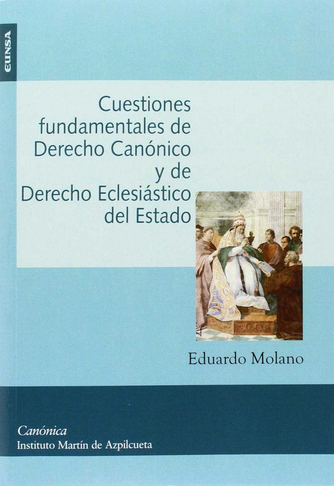 CUESTIONES FUNDAMENTALES DE DERECHO CANÓNICO Y DE DERECHO ECLESIÁSTICO, de Molano Gragera, Eduardo | portada del libro