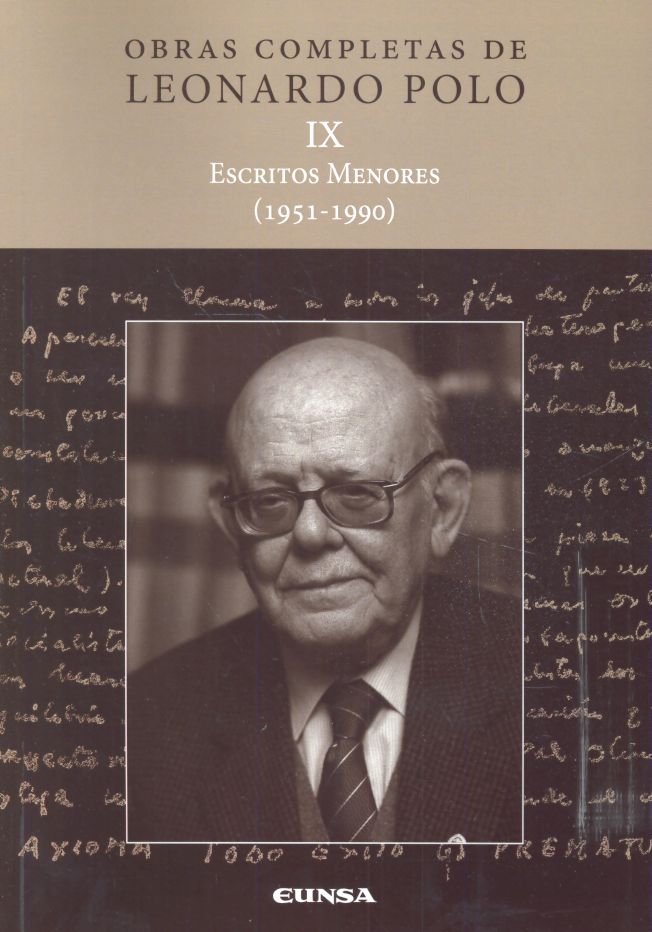 (L.P. IX) ESCRITOS MENORES (1951-1990), de POLO BARRENA LEONARDO | portada del libro
