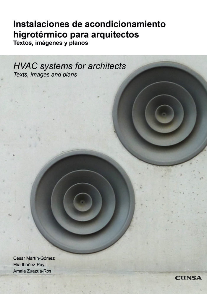Instalaciones de acondicionamiento higrotérmico para arquitectos, de Martín Gómez, César | portada del libro