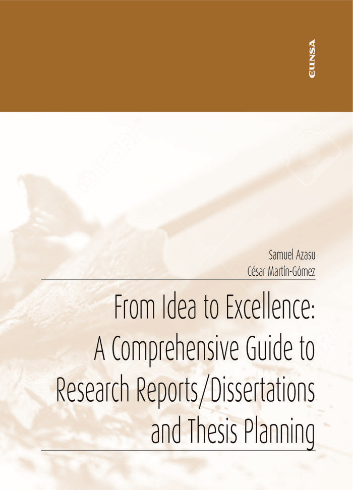 FROM IDEA TO EXCELLENCE A COMPREHENSIVE GUIDE TO RESEARCH, de AZASU,SAMUEL | portada del libro