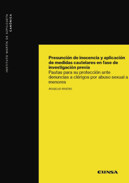 PRESUNCION DE INOCENCIA Y APLICACION DE MEDIDAS CAUTELARES E, de RIVERO, ROGELIO | portada del libro