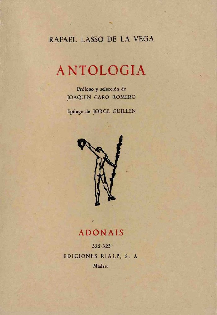 antología, de Lasso de la Vega, Rafael | portada del libro