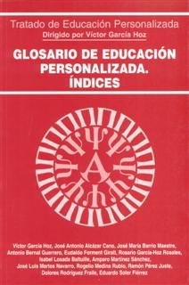 Glosario de educación personalizada. Indices, de AA.VV. | portada del libro