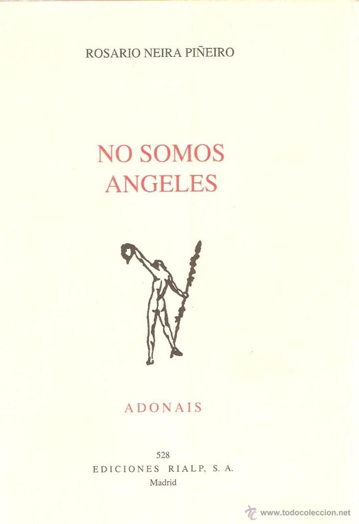 No somos ángeles, de Neira, Rosario | portada del libro