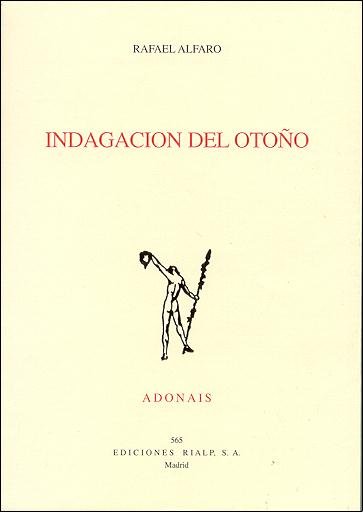 Indagación del otoño, de Alfaro | portada del libro