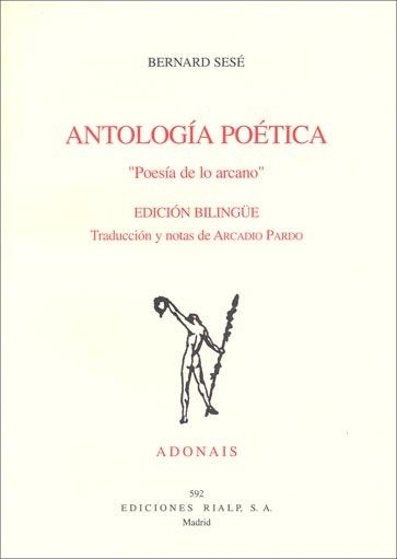Antología poética de Bernard Sesé, de Sesé | portada del libro