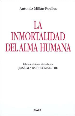 La inmortalidad del alma humana, de Millán-Puelles | portada del libro