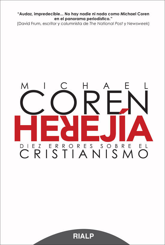 Herejía. Diez errores sobre el cristianismo, de Coren, Michael | portada del libro