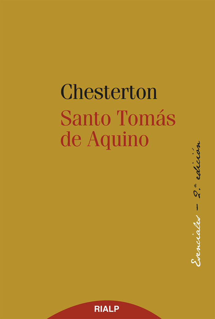 Santo Tomás de Aquino, de Chesterton, G.K | portada del libro