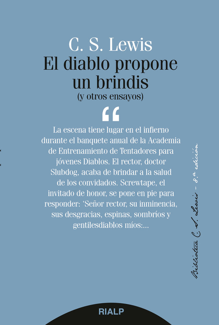 El diablo propone un brindis, de Lewis, Clive Staples | portada del libro