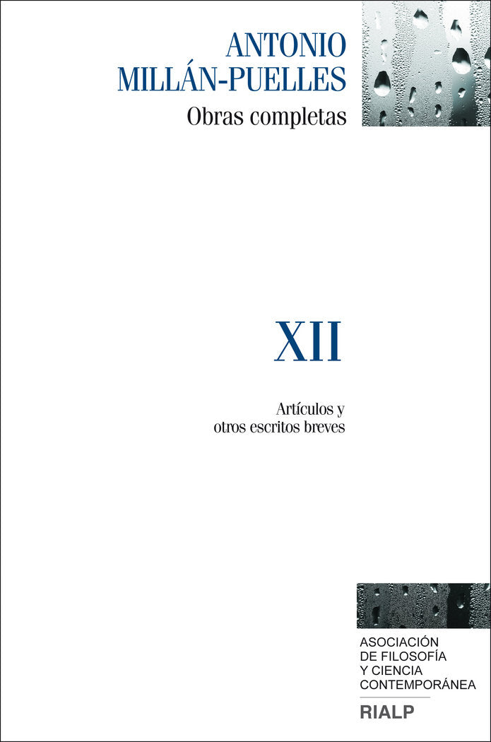 Millán-Puelles. XII. Obras completas, de Millán-Puelles, Antonio | portada del libro