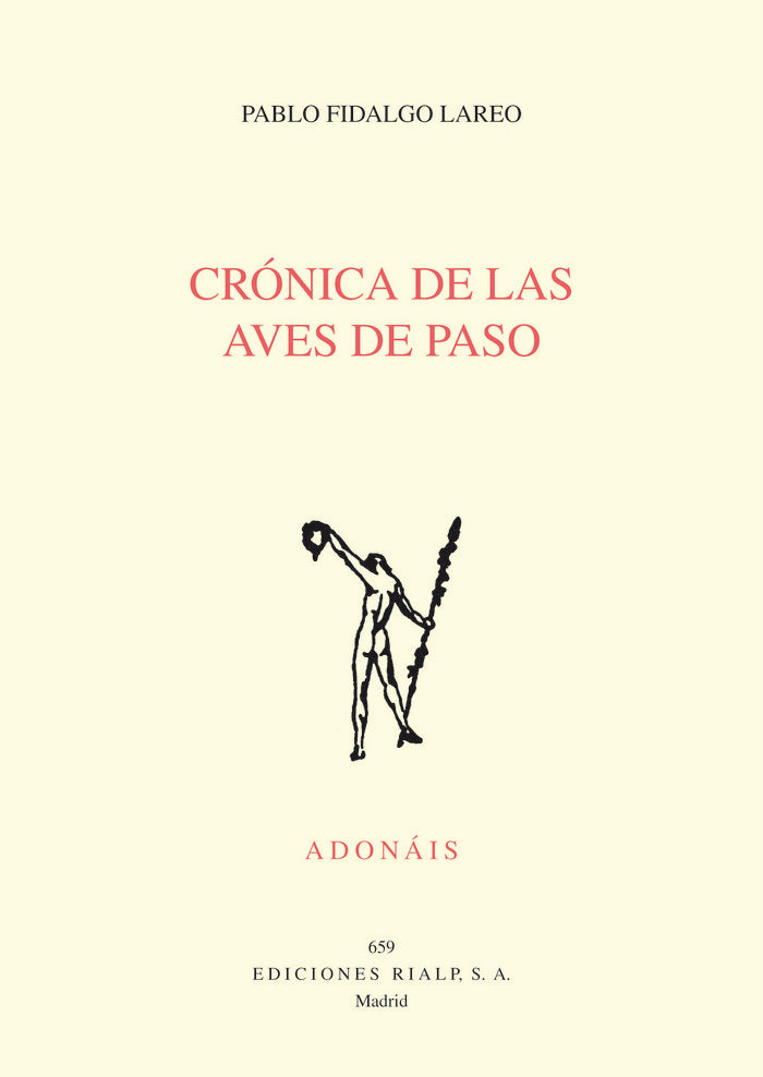 Crónica de las aves de paso, de Fidalgo Lareo | portada del libro