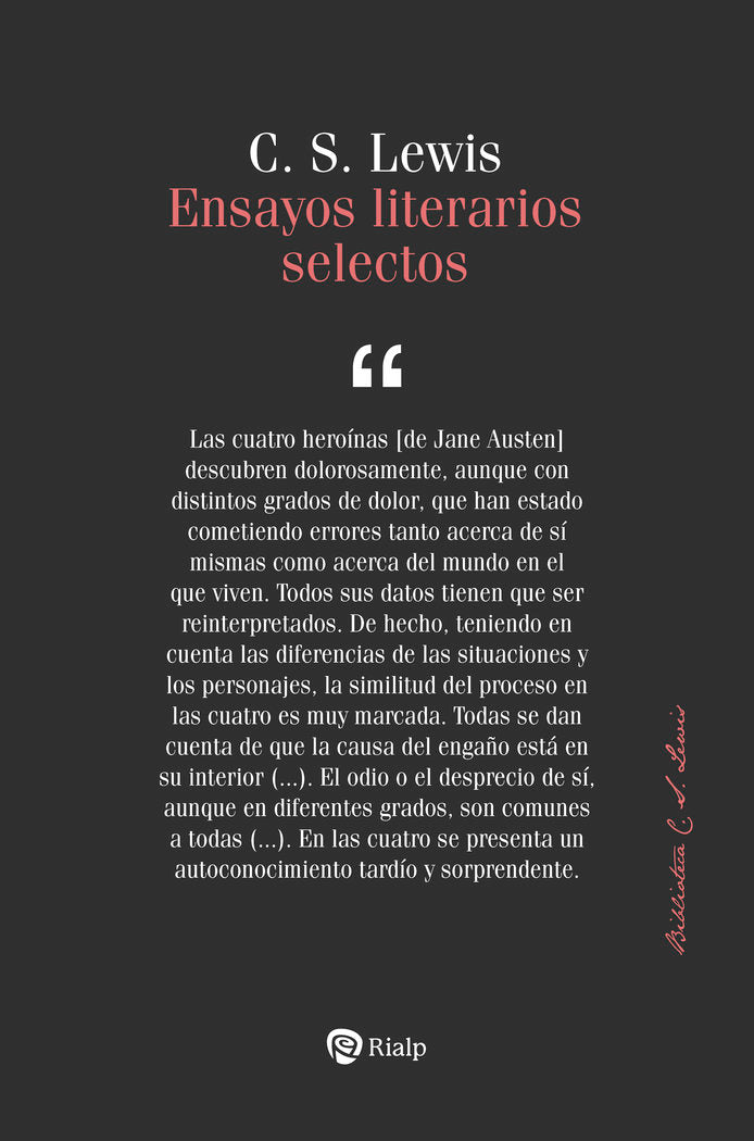 ENSAYOS LITERARIOS SELECTOS, de LEWIS, CLIVE STAPLES | portada del libro