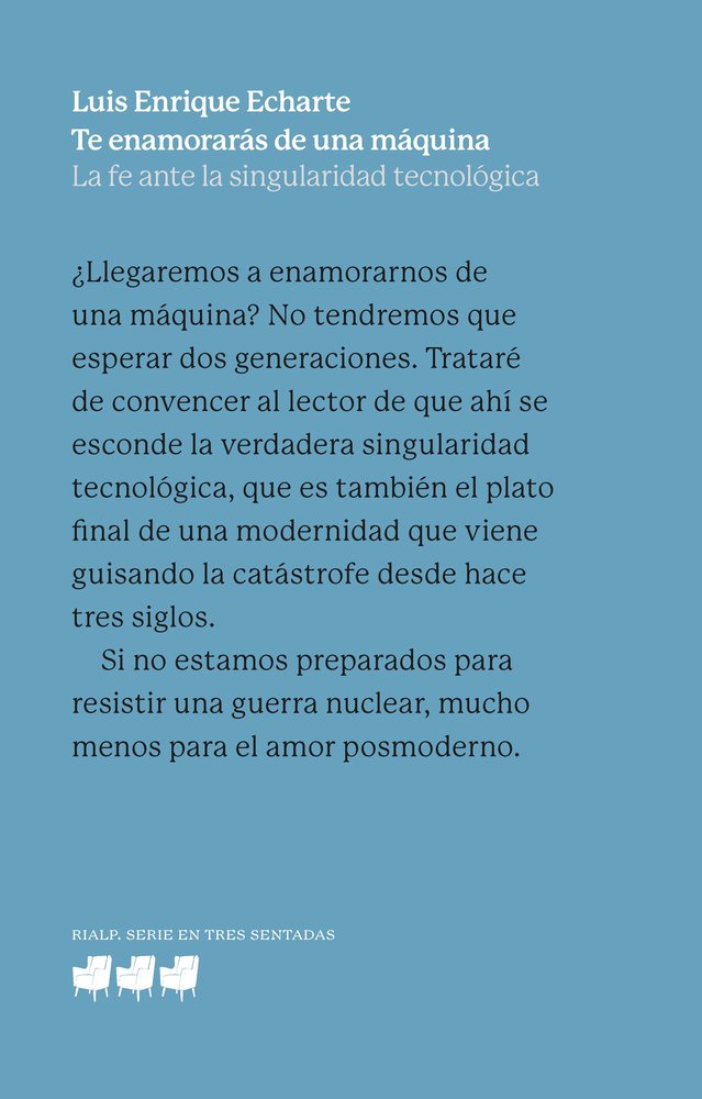 TE ENAMORARAS DE UNA MAQUINA, de ECHARTE, LUIS ENRIQUE | portada del libro