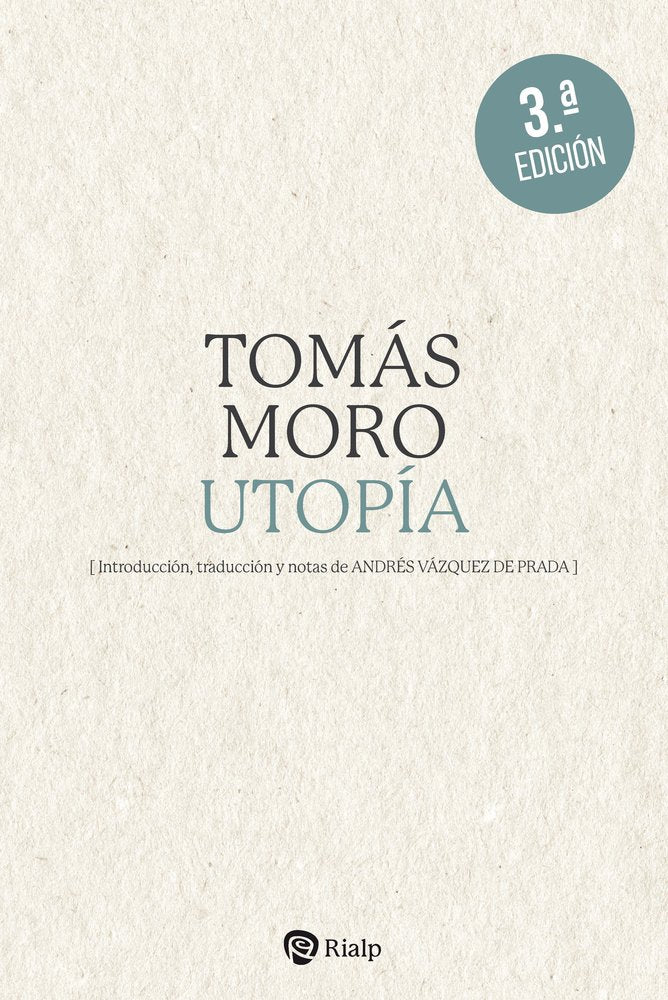 UTOP¡A, de MORO, SANTO TOMAS | portada del libro