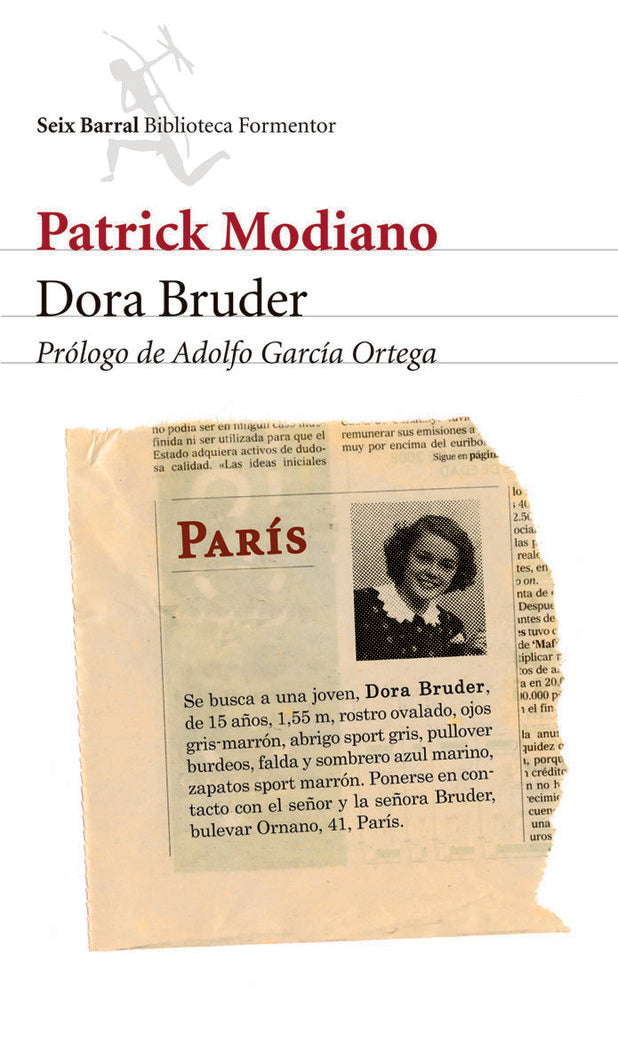Dora Bruder, de Modiano, Patrick | portada del libro