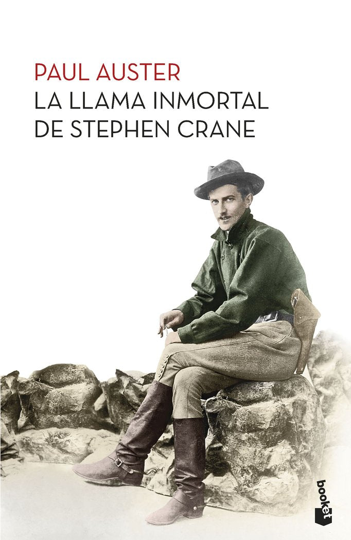 LA LLAMA INMORTAL DE STEPHEN CRANE, de PAUL AUSTER | portada del libro