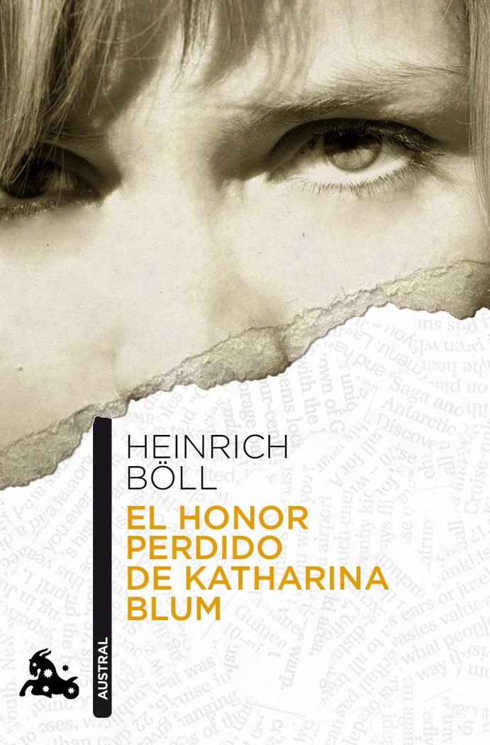 El honor perdido de Katharina Blum, de Böll, Heinrich | portada del libro