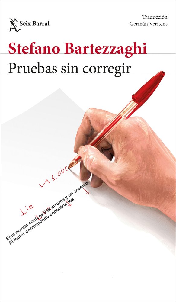 PRUEBAS SIN CORREGIR, de STEFANO BARTEZZAGHI | portada del libro