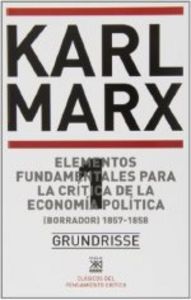 Elementos fundamentales para la crítica de la economía política, de Marx | portada del libro