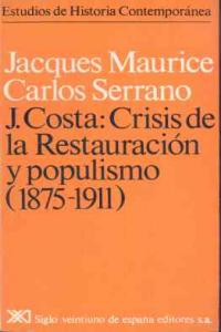 Joaquín Costa, de Maurice | portada del libro