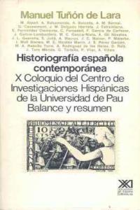 Historiografía española contemporánea, de Tuñón de Lara | portada del libro