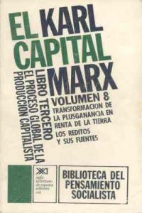 El Capital. Libro tercero, vol. 8., de Marx | portada del libro