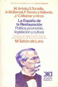 La España de la Restauración, de Tuñón de Lara | portada del libro
