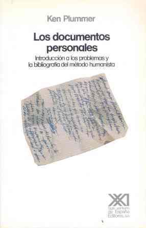 Los documentos personales, de Plummer | portada del libro
