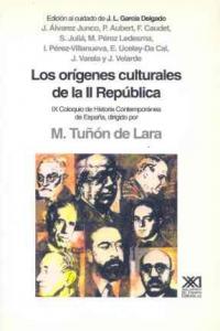 Orígenes culturales de la II República, de Álvarez Junco | portada del libro