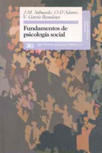 Fundamentos de psicología social, de Sabucedo Comeselle | portada del libro
