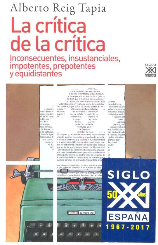 La crítica de la crítica, de Reig Tapia, Alberto | portada del libro