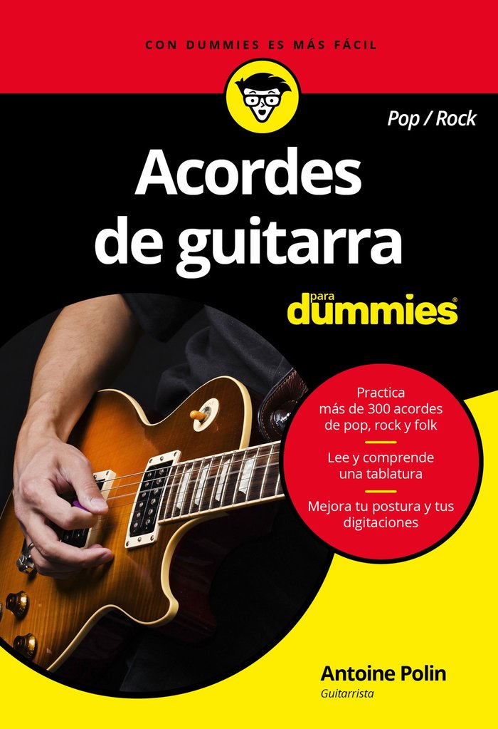Acordes de guitarra pop/rock para Dummies, de Polin, Antoine | portada del libro