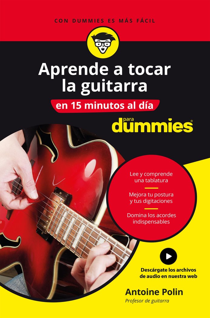 Aprende a tocar la guitarra en 15 minutos al día, de Polin | portada del libro